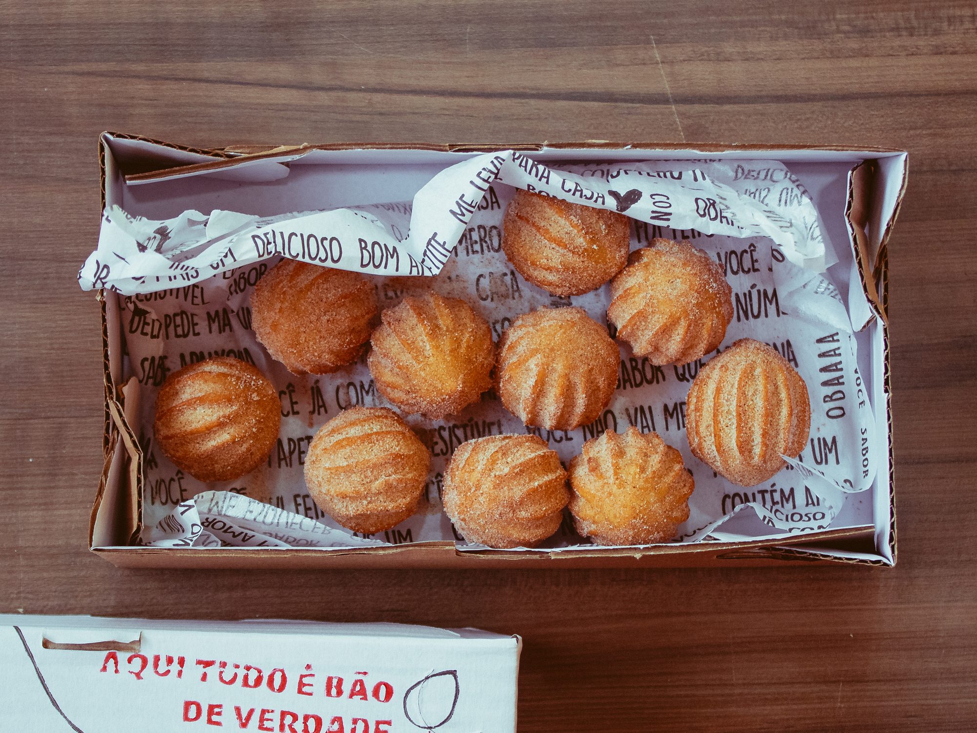 Caixa de mini churros Ôcaipira